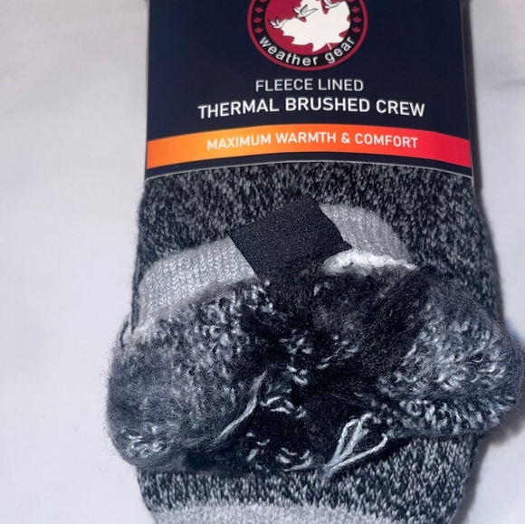 NWT THERMAL NWT SOCKS THERMAL BRUSHED CREW MAXIMUN WARMTH SOFT LINING - Picture 2 of 5